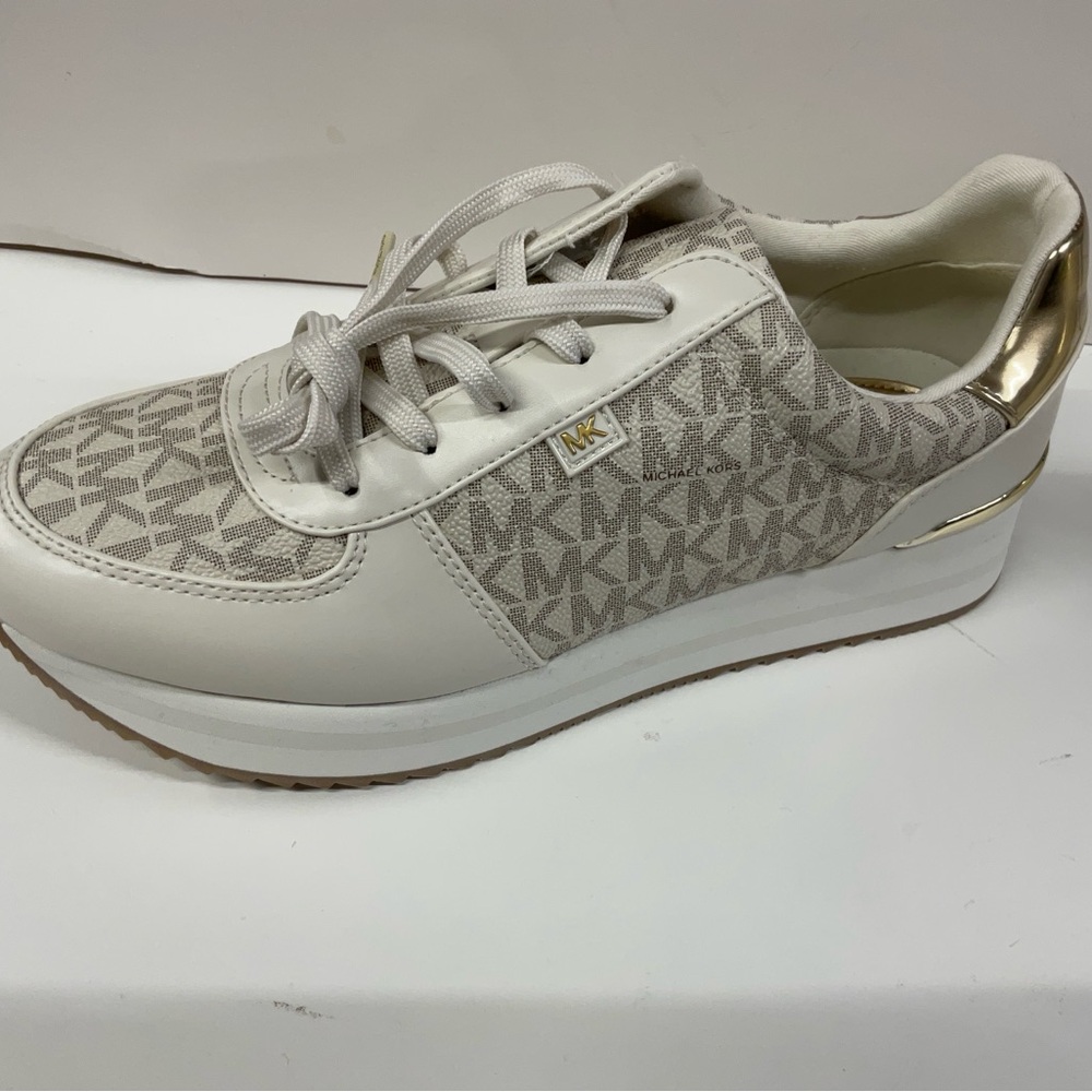 Michael Kors Cream and Gold Women's Sneakers